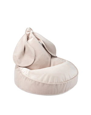 Pouf Coelho Veludo Dusty Beige - Wigiwama - KidsR