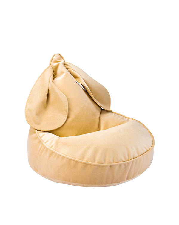 Pouf Coelho Veludo Salted Caramel - Wigiwama - KidsR