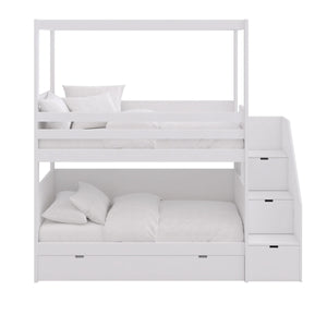 Beliche com dossel, escadas de arrumação e cama gavetão – Muba – imagem 3