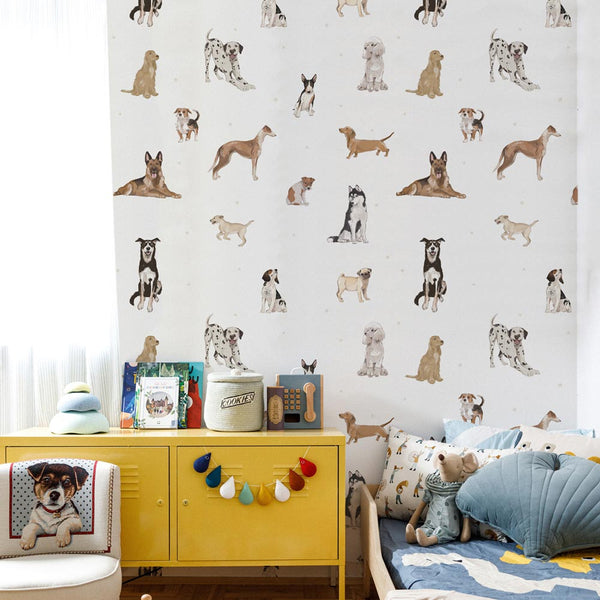 Papel de Parede Dogs are The Best White – Dekornik – imagem 2