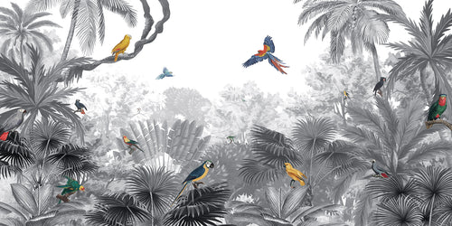 Mural Canopy Jungle | Kikki Belle – Black and White