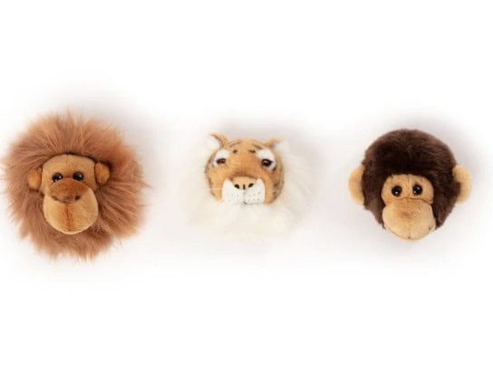 Conjunto Selva de 3 Mini Cabeças – Wild & Soft