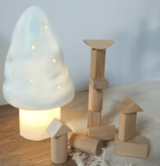 Candeeiro Cogumelo Pequeno Azul Claro – Egmont Toys