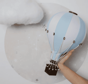 Balão Decorativo Azul Claro/Branco-M – Super Balloon – imagem 2