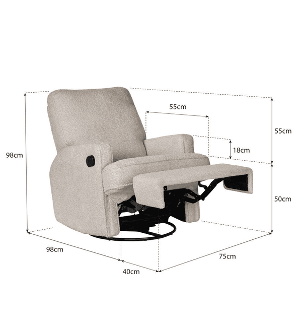 Cadeira de Amamentação Swivel & Gliding Recliner – Quax – imagem 4