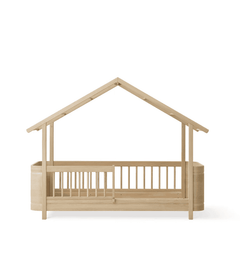 Cama Wood Mini+ em forma de casa em carvalho – Oliver Furniture – imagem 2