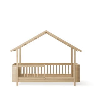 Cama Wood Mini+ em forma de casa em carvalho – Oliver Furniture – imagem 2