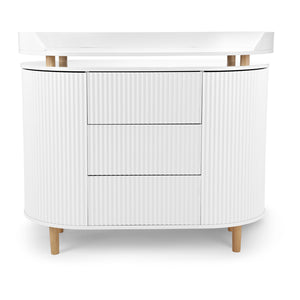 Tampo muda-fraldas Kai — KAS Kopenhagen — Branco — detalhe 2