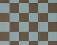 Papel de parede Harlequin Blenets Check na cor Atlantic/Chocolate