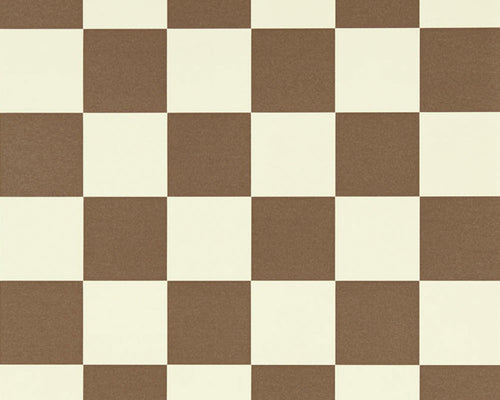 Papel de parede Harlequin Blenets Check na cor Chocolate
