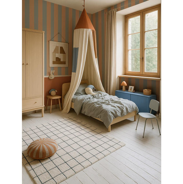 Papel de Parede Stripes blue beige – Dekornik – imagem 2
