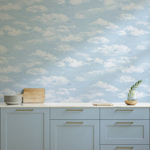 Papel de Parede Clouds — Azul Sian Zeng — imagem de ambiente