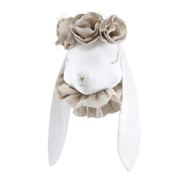 Coelha de Linho com Flores Bege – Love Me Decoration