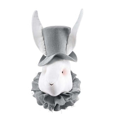 Coelho de linho com chapéu cinza – Love Me Decoration