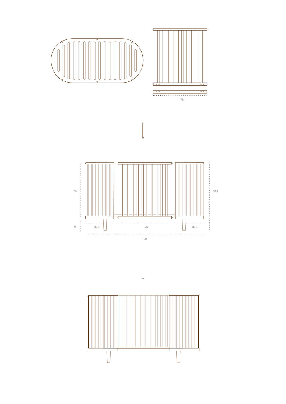 Kit de conversão Kai para cama júnior — KAS Kopenhagen