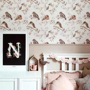 Papel de Parede Birds White-Gray – Dekornik – imagem 5