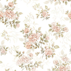 Papel de Parede Vintage Rose Pattern – Dekornik – imagem 1