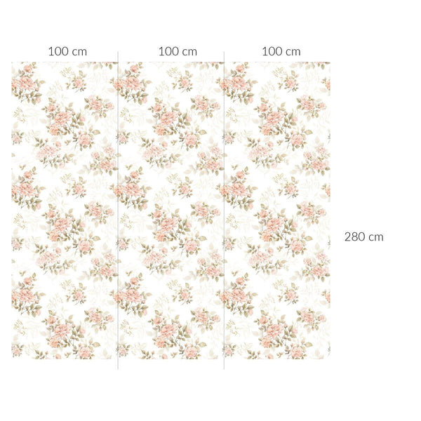 Papel de Parede Vintage Rose Pattern – Dekornik – imagem 5