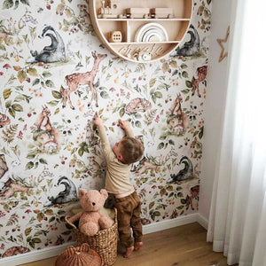 Papel de Parede Cute forest animals Light – Dekornik – imagem 7