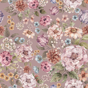 Papel de Parede Bouquet of flowers - lilac – Dekornik – imagem 1