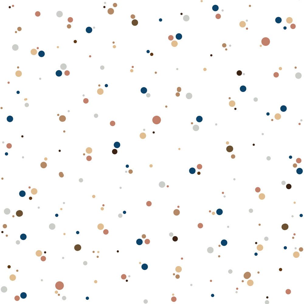 Papel de Parede Simple dots minimini cinnamon blue – Dekornik – imagem 1