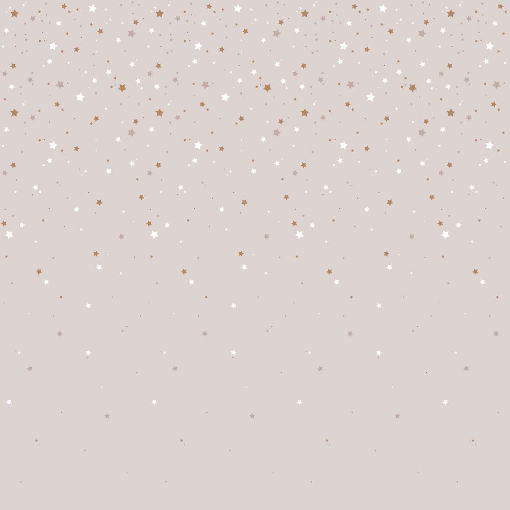 Papel de Parede Simple stars from the sky powder pink – Dekornik – imagem 1