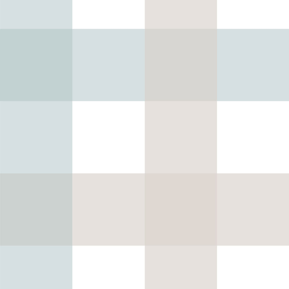 Papel de Parede Provence check beige blue big – Dekornik – imagem 1