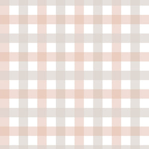 Papel de Parede Provence check beige pink small – Dekornik – imagem 1
