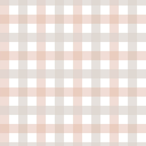 Papel de Parede Provence check beige pink small – Dekornik – imagem 1