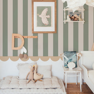 Papel de Parede Portofino Stripes Green – Dekornik – imagem 2
