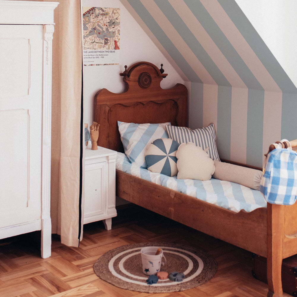 Papel de Parede Portofino Stripes Blue – Dekornik – imagem 1
