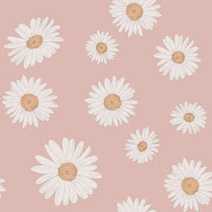 Papel de Parede Tuscan Daisies Pink – Dekornik – imagem 1