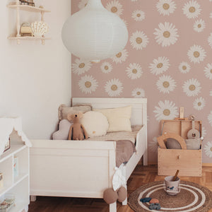 Papel de Parede Tuscan Daisies Pink – Dekornik – imagem 2