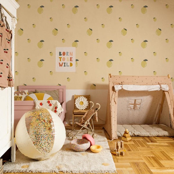 Papel de Parede Little Lemons Salmon – Dekornik – imagem 4