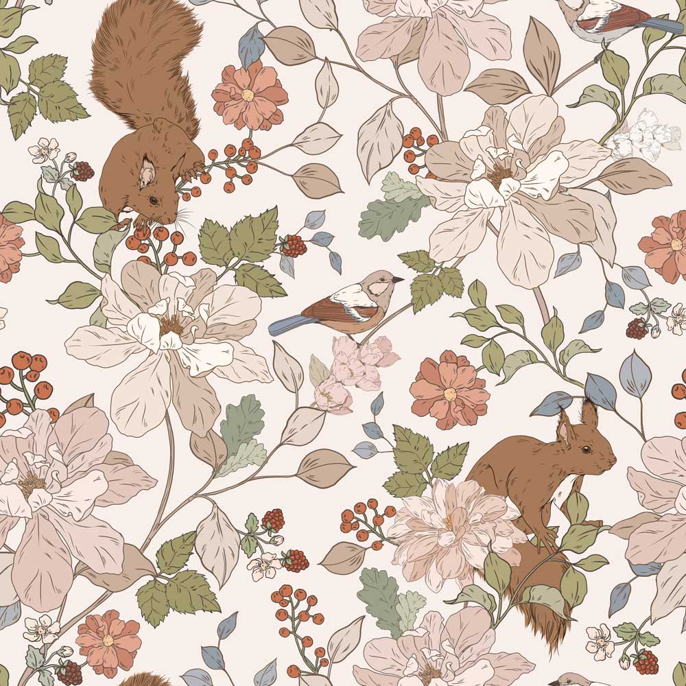 Papel de Parede Squirrels in the Woods – Dekornik – imagem 1