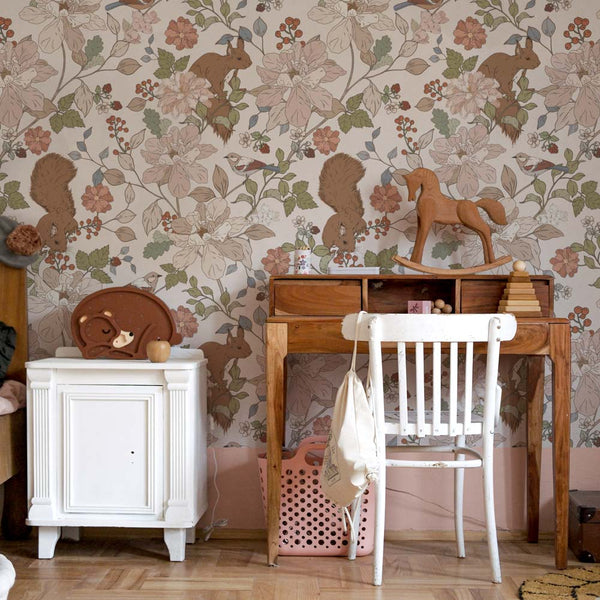 Papel de Parede Squirrels in the Woods – Dekornik – imagem 2