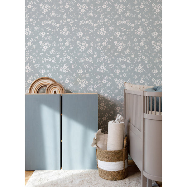 Papel de Parede Lace Meadow Blue – Dekornik – imagem 2