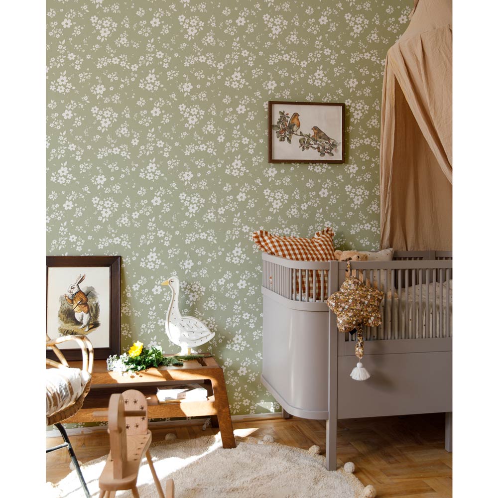Papel de Parede Lace Meadow Green – Dekornik – imagem 1