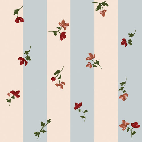 Papel de Parede Paris Flowers Stripes – Dekornik – imagem 1