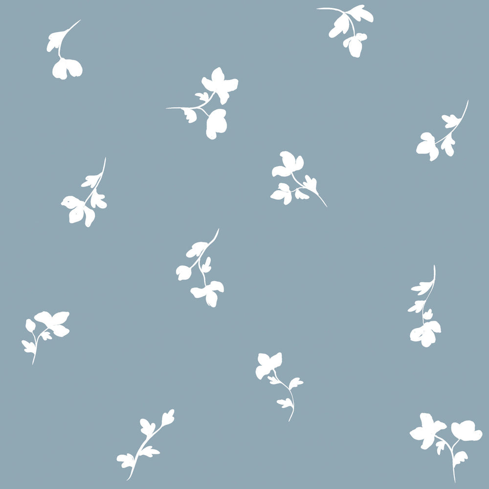 Papel de Parede Paris Flowers Blue – Dekornik – imagem 1