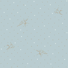 Papel de Parede Swallows on blue – Dekornik – imagem 1