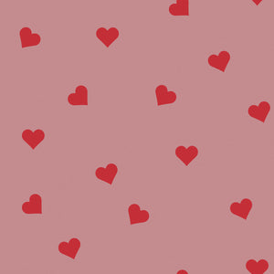 Papel de Parede Hearts on pink – Dekornik – imagem 1