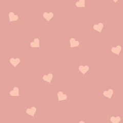 Papel de Parede Hearts Peach on Pink – Dekornik – imagem 1