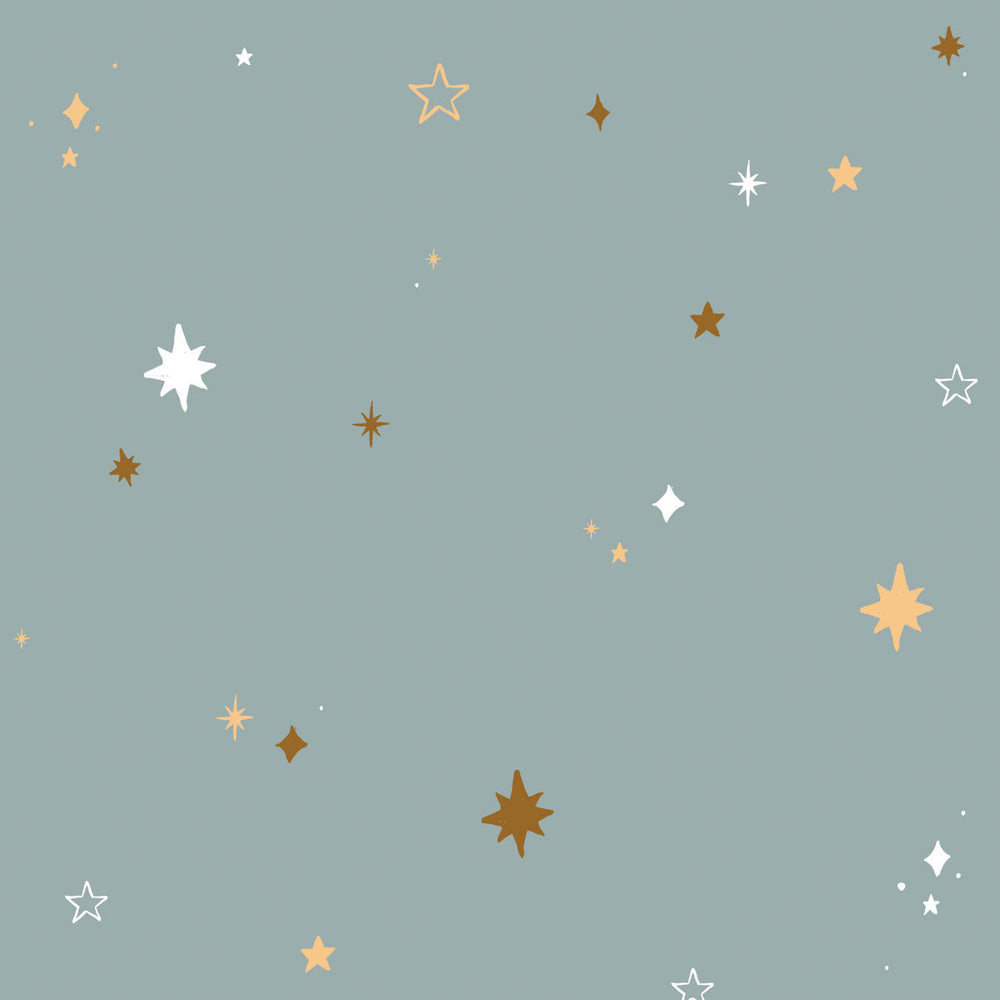 Papel de Parede Hearts Night Sky Blue – Dekornik – imagem 1