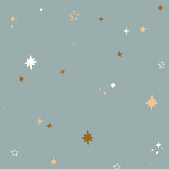 Papel de Parede Hearts Night Sky Blue – Dekornik – imagem 1