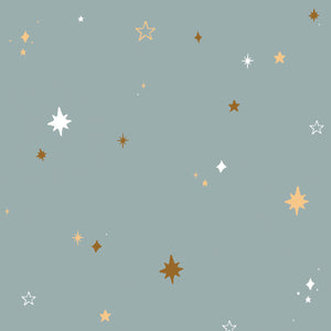 Papel de Parede Hearts Night Sky Blue – Dekornik – imagem 1