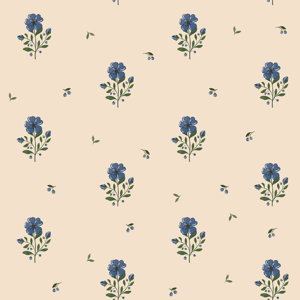 Papel de Parede Dreamy Vintage Flowers – Dekornik – imagem 1