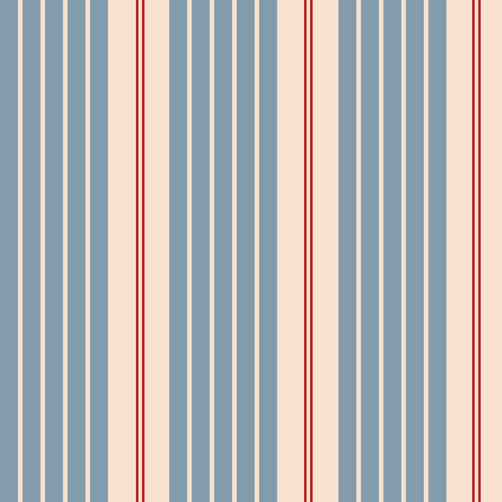 Papel de Parede Stripes Classic Blue – Dekornik – imagem 1
