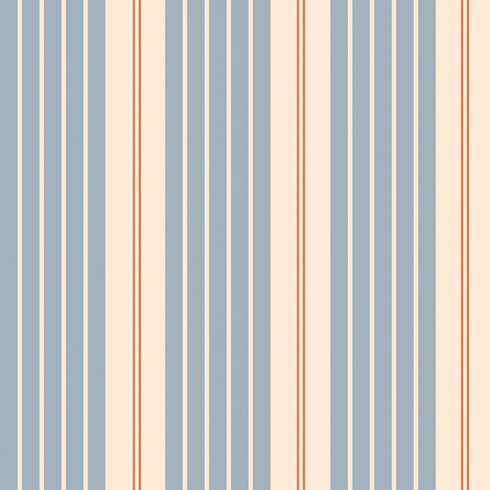 Papel de Parede Stripes Classic Vintage Blue – Dekornik – imagem 1