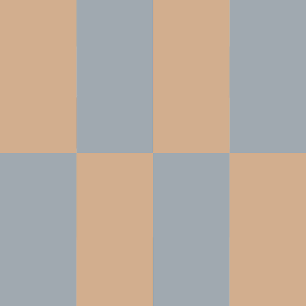 Papel de Parede Stripes blue beige Upside down – Dekornik – imagem 1